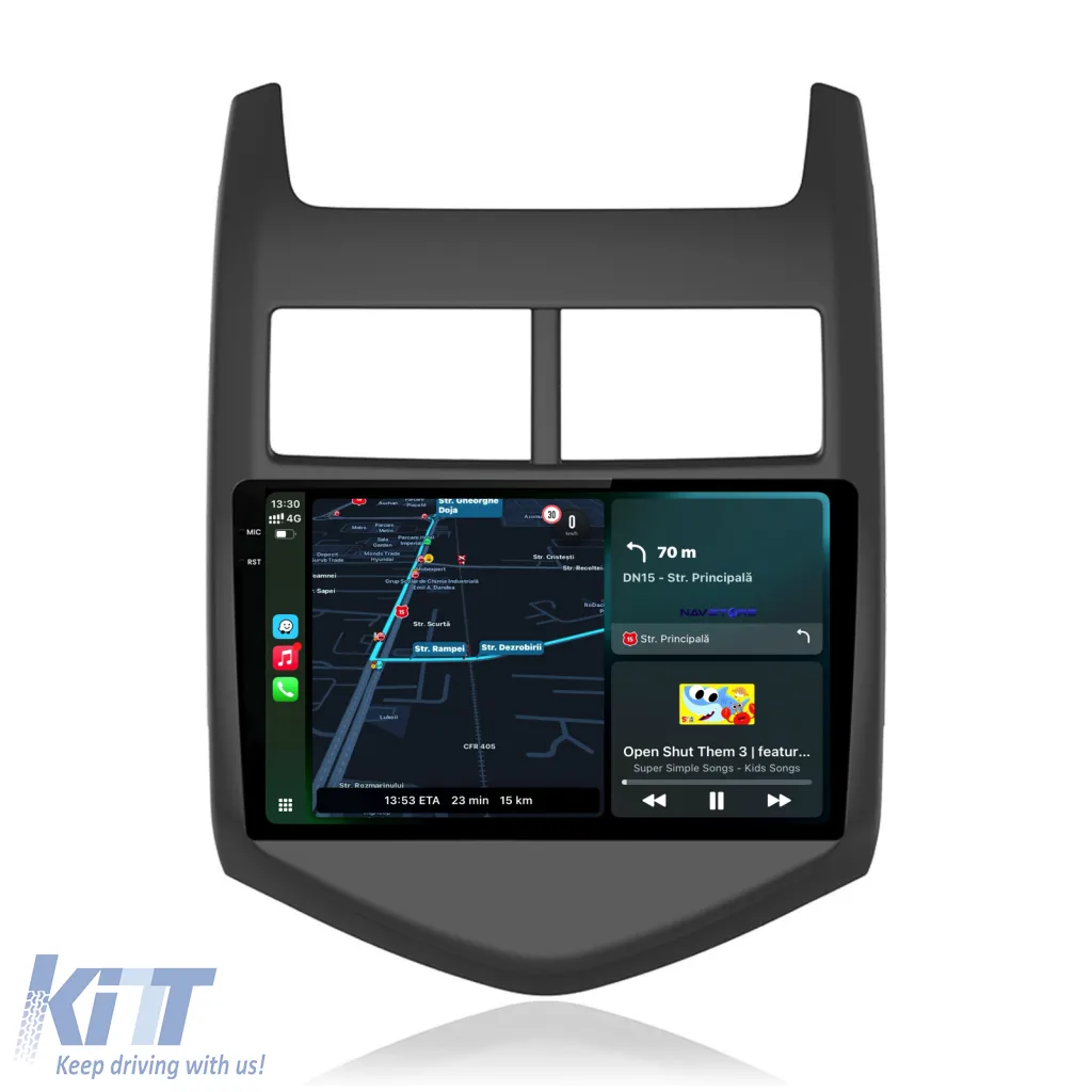 Dedicated Navigation suitable for Chevrolet Aveo (2012 - 2014), 2K, 8Gb RAM, 256Gb Storage, Android Auto, Carplay
