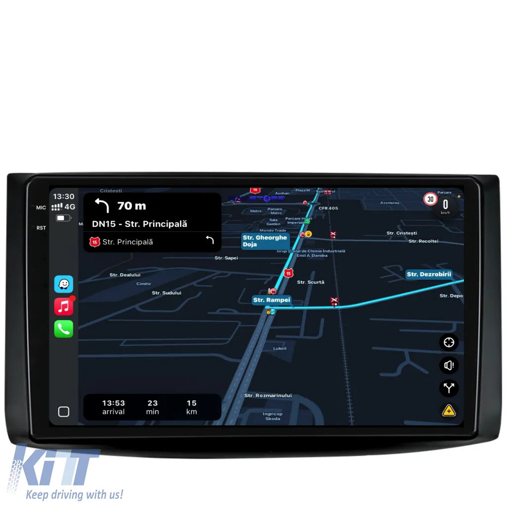 Dedicated Navigation suitable for Chevrolet Aveo (2002 - 2011), 2K, 4Gb RAM, 64Gb Storage, Android Auto, Carplay