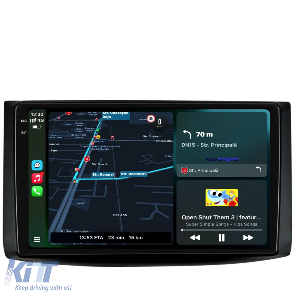 Dedicated Navigation suitable for Chevrolet Aveo (2002 - 2011), 2K, 8GB RAM, 256GB Storage, Android Auto, Carplay