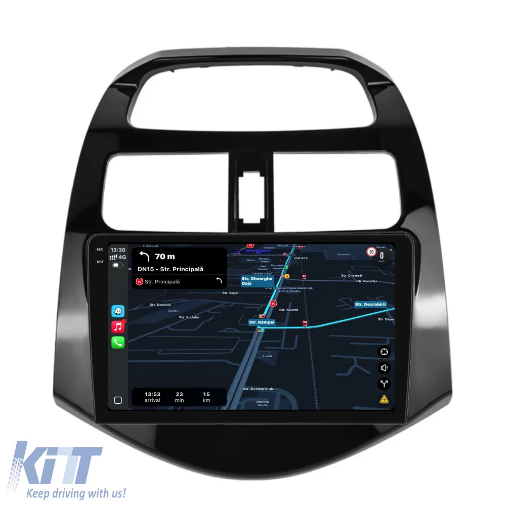Dedicated Navigation suitable for Chevrolet Spark (2009-2015), 2K, 4Gb RAM, 64Gb Storage, Android Auto, Carplay