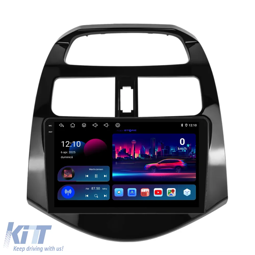 Dedicated Navigation suitable for Chevrolet Spark (2009-2015), 2K, 8Gb RAM, 256Gb Storage, Android Auto, Carplay