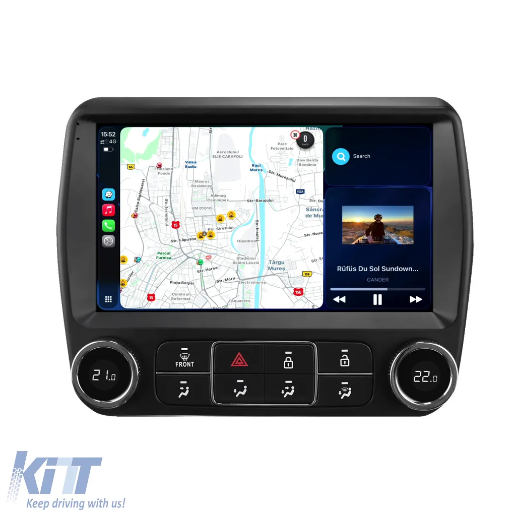 Dedicated Navigation suitable for Chevrolet Camaro (2010-2015), 2K, 4Gb RAM, 64Gb Storage, Android Auto, Carplay