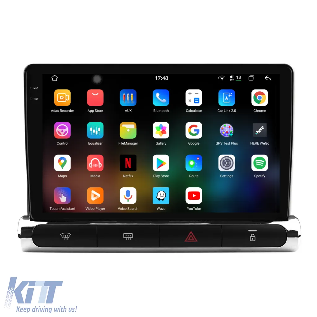 Dedicated Navigation suitable for Citroen C3 Aircross (2017-2023), 2K, 12GB RAM, 256GB Storage, Android Auto, Carplay