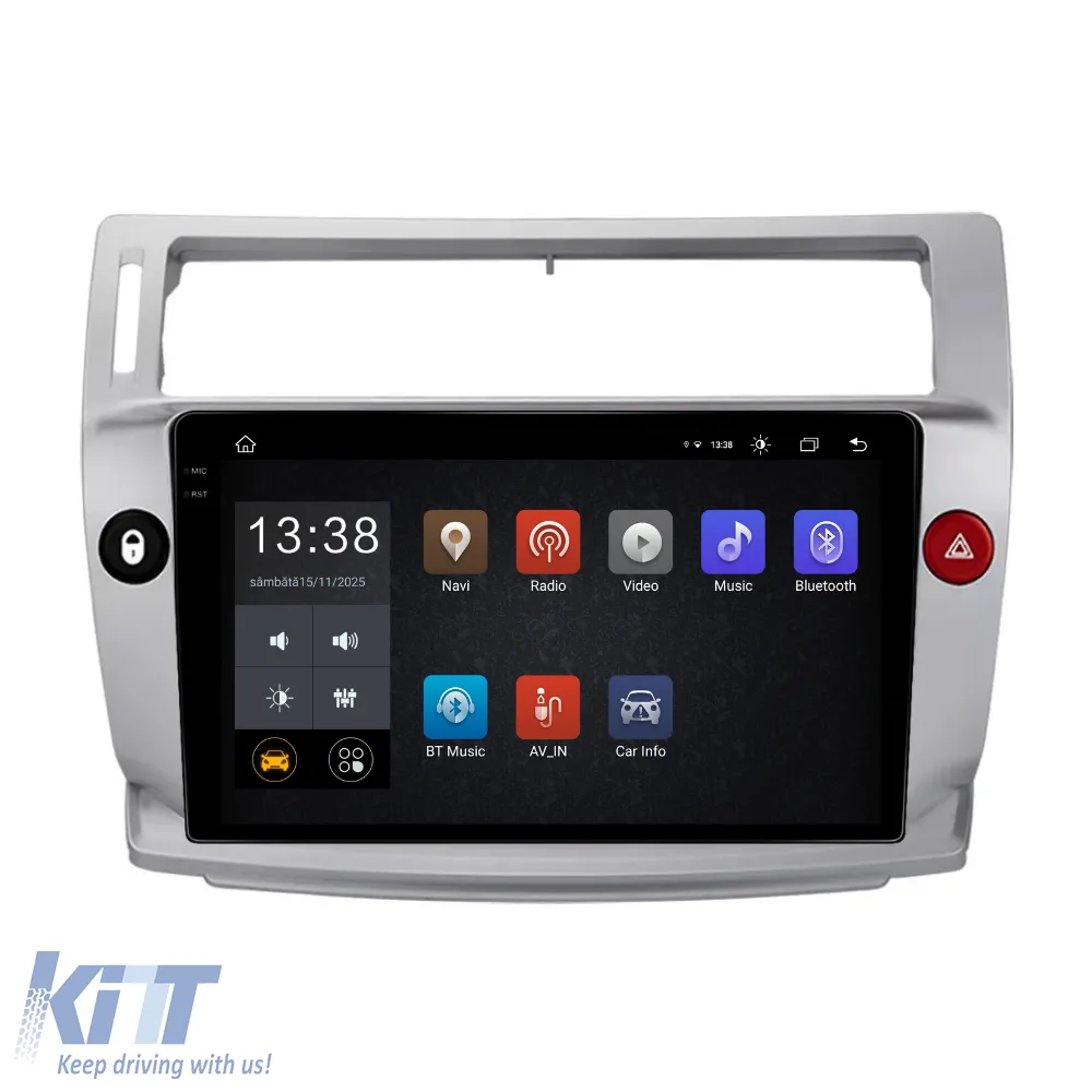 Dedicated Navigation suitable for Citroen C4 (2004 - 2012), 2K, 8Gb RAM, 256Gb Storage, Android Auto, Carplay