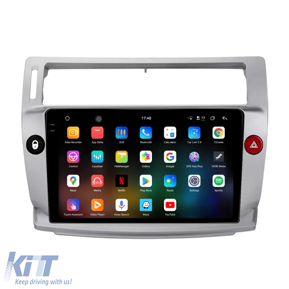 Dedicated Navigation suitable for Citroen C4 (2004 - 2012), 2K, 12Gb RAM, 256Gb Storage, Android Auto, Carplay