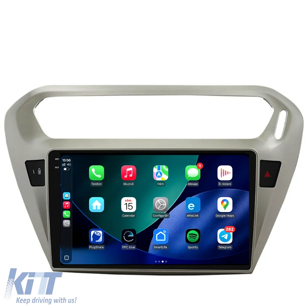 Dedicated Navigation suitable for Citroen C-Elysee (2013 - 2018), 2K, 8Gb RAM, 256Gb Storage, Android Auto, Carplay