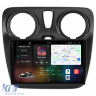 Dedicated Navigation suitable for Dacia Dokker (2010 - 2020), 2K, 12GB RAM, 256GB Storage, Android Auto, Carplay