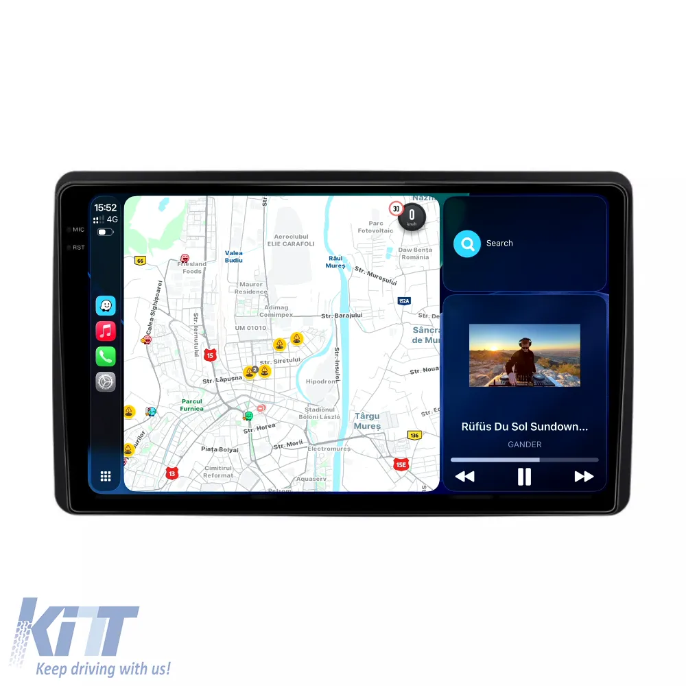 Dedicated Navigation suitable for Dacia Duster (2018 - 2022), 2K, 8GB RAM, 256GB Storage, Android Auto, Carplay