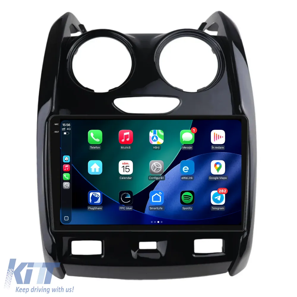 Dedicated Navigation suitable for Dacia Duster (2010 - 2020), 2K, 8Gb RAM, 256Gb Storage, Android Auto, Carplay