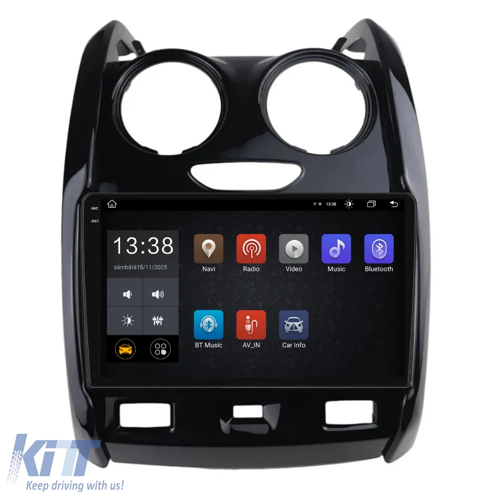 Dedicated Navigation suitable for Dacia Duster (2010 - 2020), 2K, 8Gb RAM, 256Gb Storage, Android Auto, Carplay
