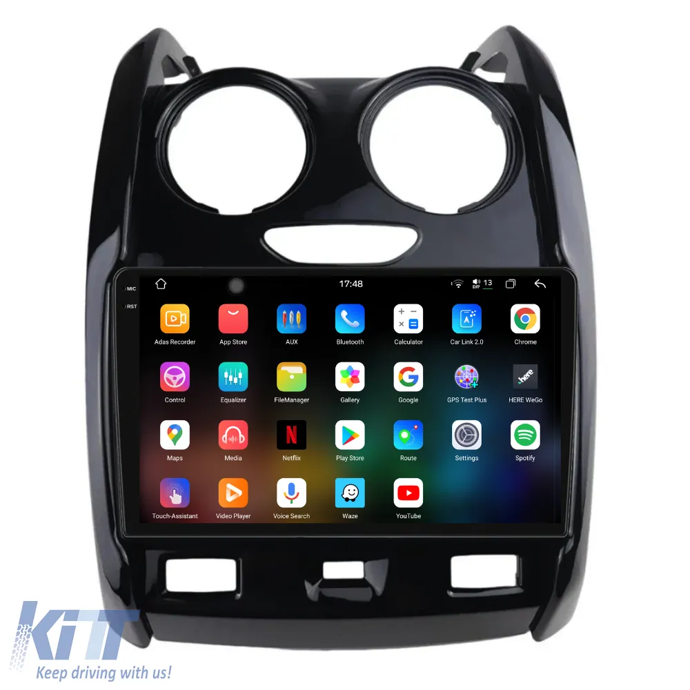 Dedicated Navigation suitable for Dacia Duster (2010 - 2020), 2K, 12GB RAM, 256GB Storage, Android Auto, Carplay