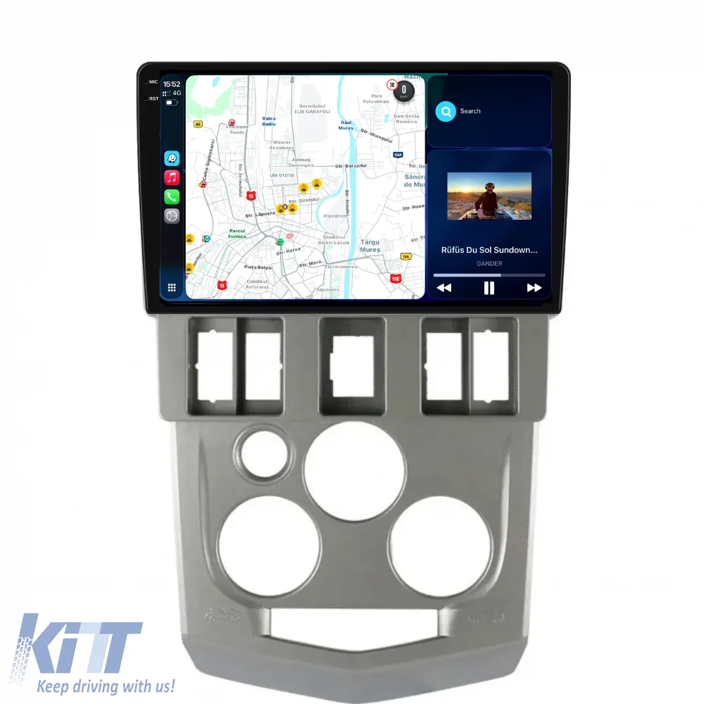 Dedicated Navigation suitable for Dacia Logan 1 (2004 - 2008), 2K, 4Gb RAM, 64Gb Storage, Android Auto, Carplay