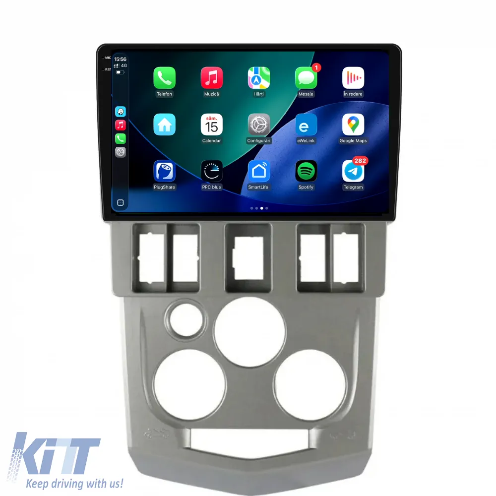Dedicated Navigation suitable for Dacia Logan 1 (2004 - 2008), 2K, 8Gb RAM, 256Gb Storage, Android Auto, Carplay