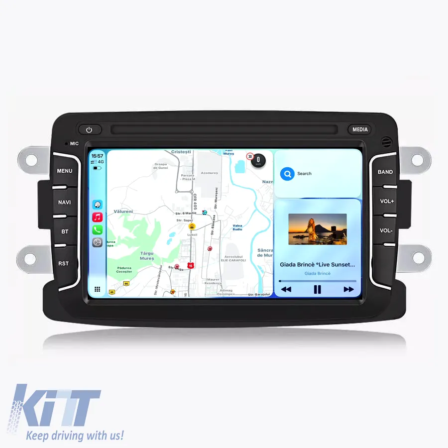 Dedicated Navigation suitable for Dacia Sandero (2010 - 2020), 7 Inch, 4Gb Ram, 32Gb Storage, Android Auto, Carplay