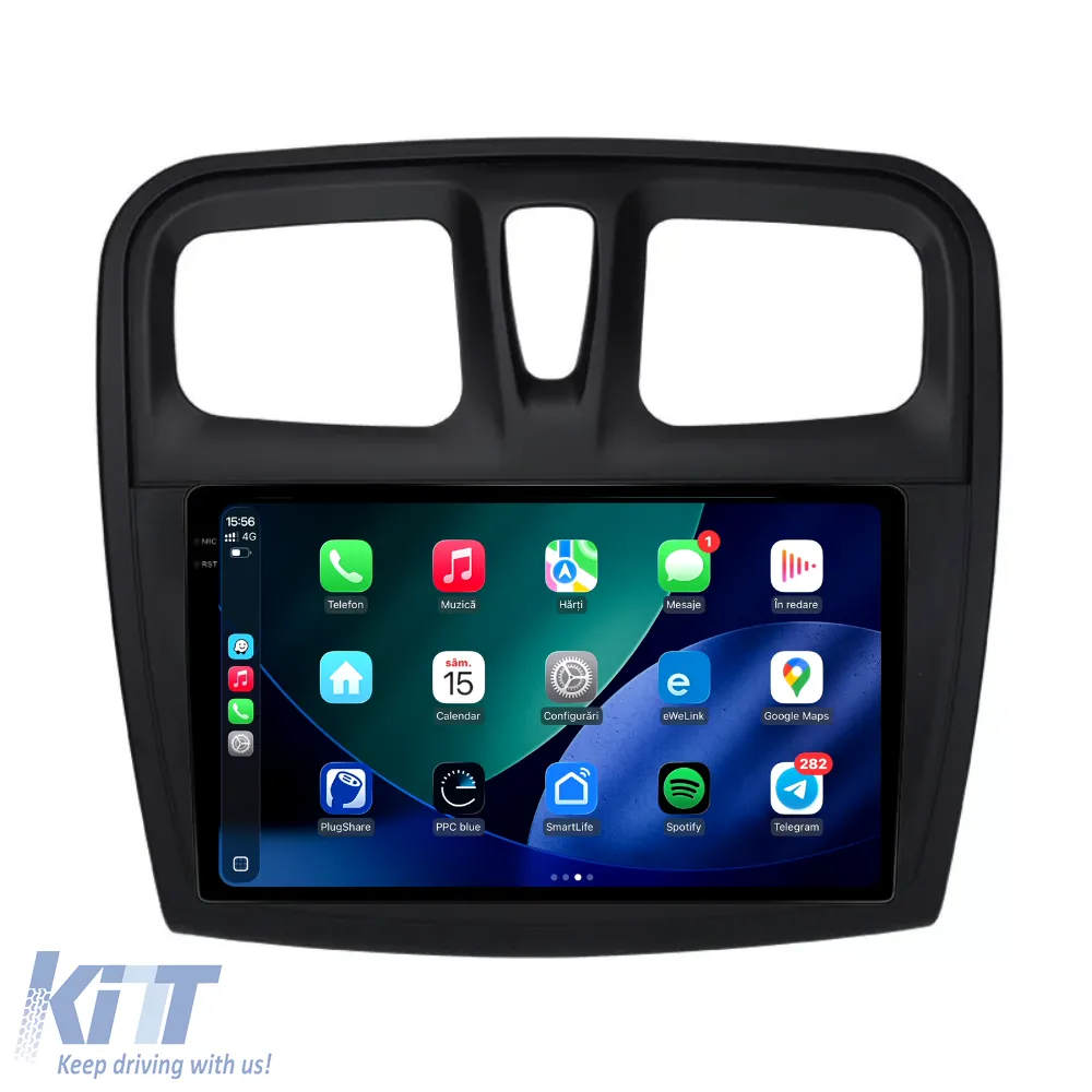 Dedicated Navigation suitable for Dacia Sandero (2010 - 2020), 2K, 4Gb RAM, 64Gb Storage, Android Auto, Carplay