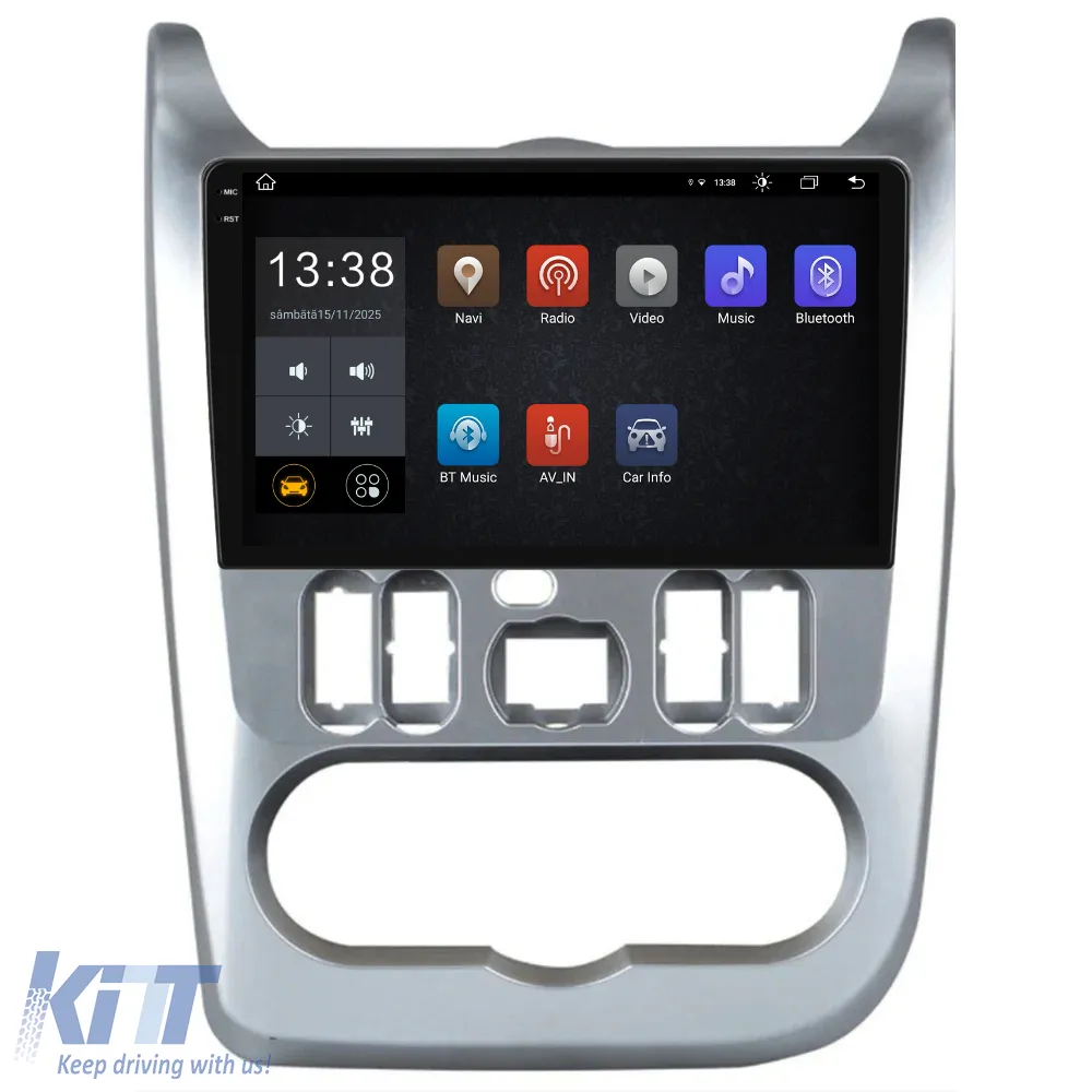 Dedicated Navigation suitable for Dacia Sandero (2010 - 2020), 2K, 4Gb RAM, 64Gb Storage, Android Auto, Carplay