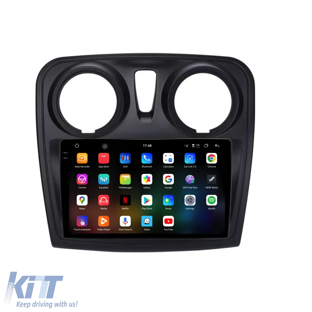 Dedicated Navigation suitable for Dacia Sandero (2010 - 2020), 2K, 12GB RAM, 256GB Storage, Android Auto, Carplay