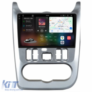 Dedicated Navigation suitable for Dacia Sandero (2010 - 2020), 2K, 12Gb RAM, 256Gb Storage, Android Auto, Carplay