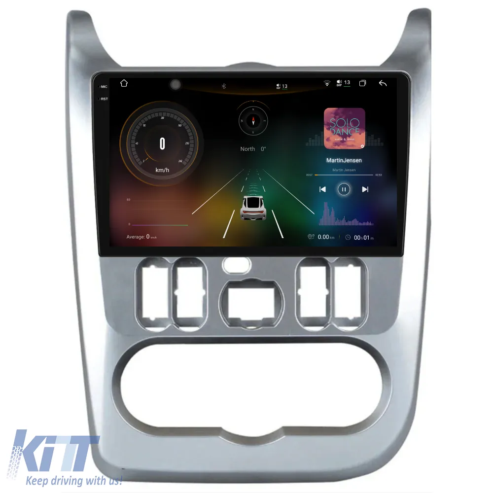 Dedicated Navigation suitable for Dacia Sandero (2010 - 2020), 2K, 12Gb RAM, 256Gb Storage, Android Auto, Carplay