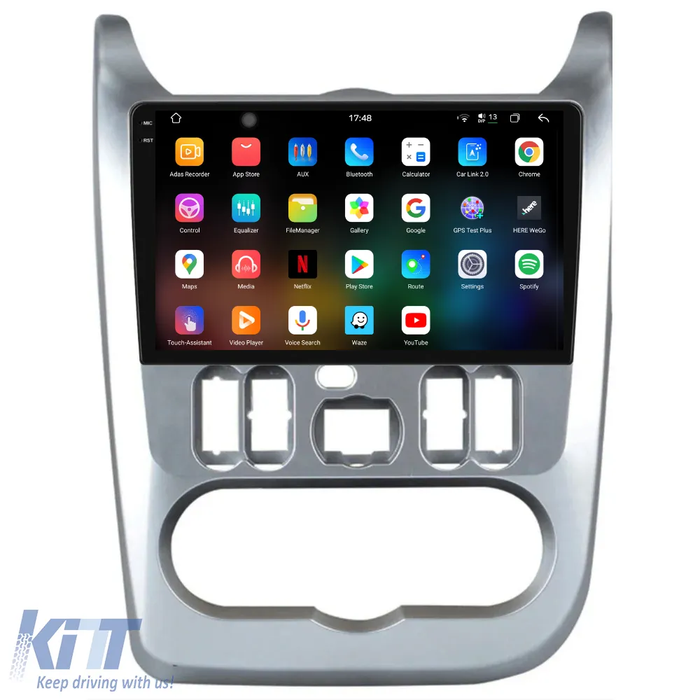 Dedicated Navigation suitable for Dacia Sandero (2010 - 2020), 2K, 12Gb RAM, 256Gb Storage, Android Auto, Carplay