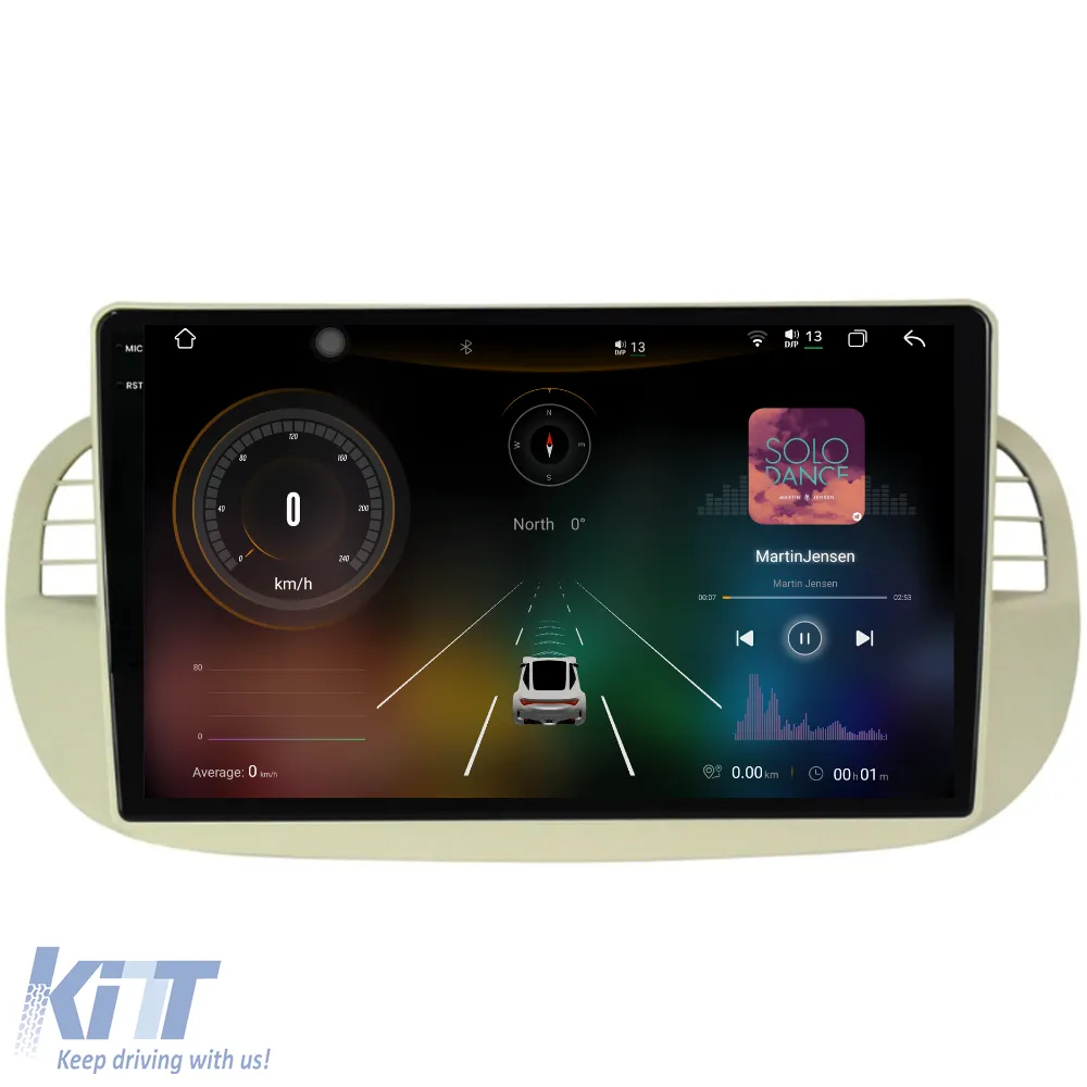 Dedicated Navigation suitable for Fiat 500 (2007 - 2015), 2K, 12Gb RAM, 256Gb Storage, Android Auto, Carplay