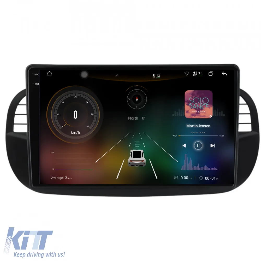 Dedicated Navigation suitable for Fiat 500 (2007 - 2015), 2K, 12Gb RAM, 256Gb Storage, Android Auto, Carplay