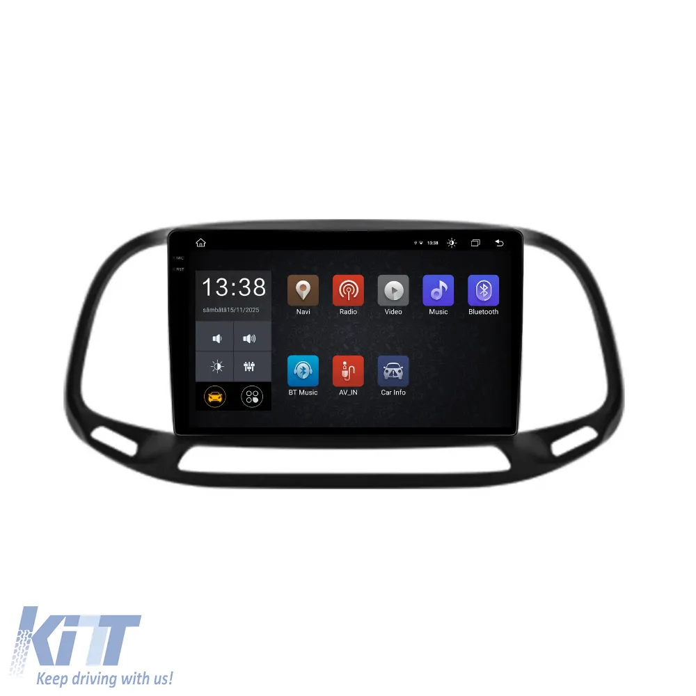 Dedicated Navigation suitable for Fiat Doblo (2015 - 2019), 2K, 8GB RAM, 256GB Storage, Android Auto, Carplay