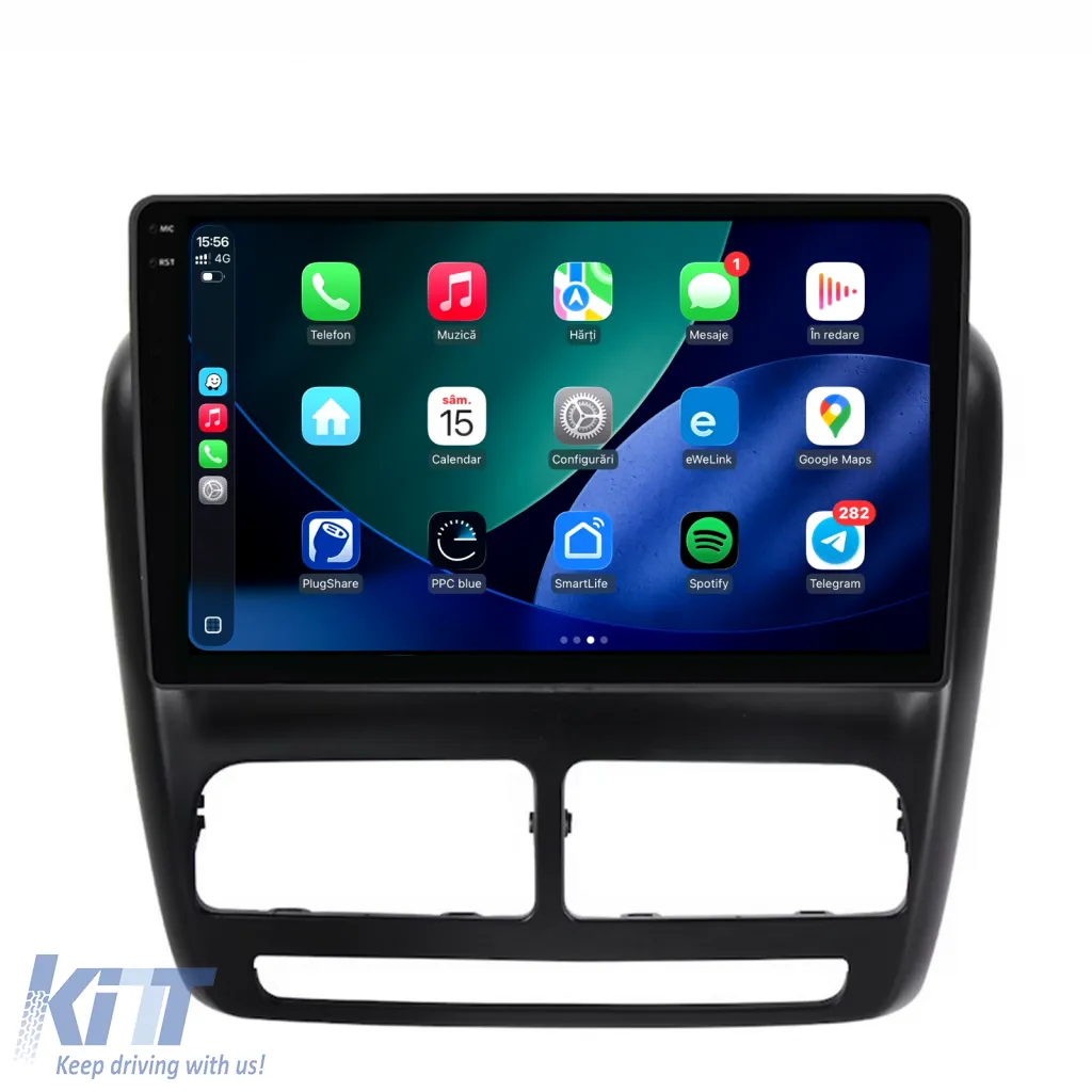 Dedicated Navigation suitable for Fiat Doblo (2010 - 2015), 2K, 8GB RAM, 256GB Storage, Android Auto, Carplay