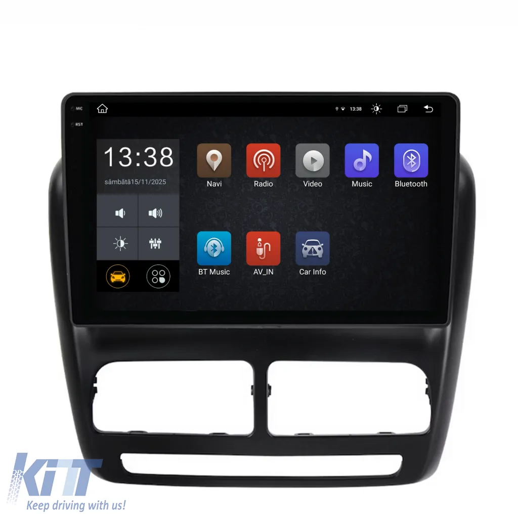 Dedicated Navigation suitable for Fiat Doblo (2010 - 2015), 2K, 8GB RAM, 256GB Storage, Android Auto, Carplay