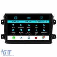 Dedicated Navigation suitable for Fiat Ducato (2006 - 2022), 2K, 4Gb RAM, 64Gb Storage, Android Auto, Carplay