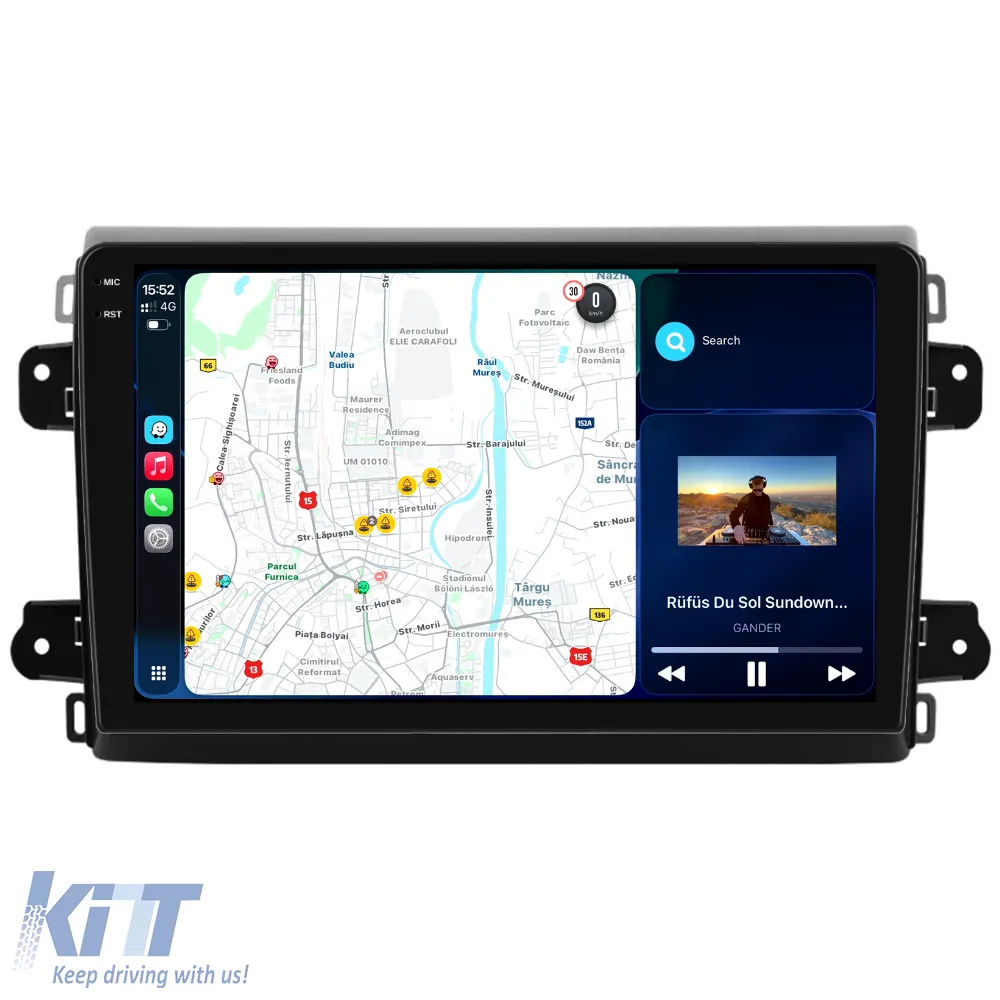 Dedicated Navigation suitable for Fiat Ducato (2006 - 2022), 2K, 4Gb RAM, 64Gb Storage, Android Auto, Carplay