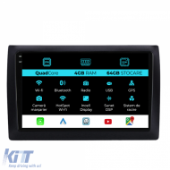 Dedicated Navigation suitable for Fiat Stilo (2001-2010), QuadCore, 9 Inch, 4Gb RAM, 64Gb Storage, Android Auto, Carplay