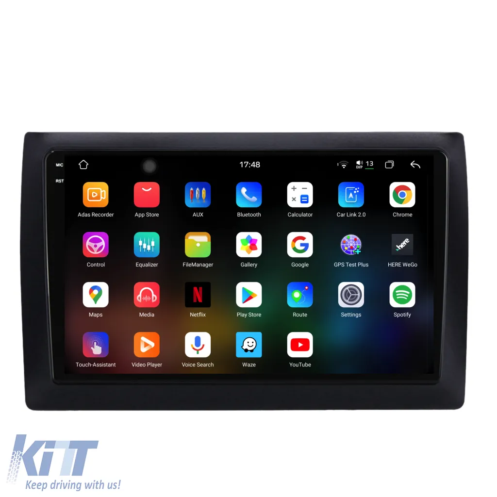 Dedicated Navigation suitable for Fiat Stilo (2001-2010), 2K, 12Gb RAM, 256Gb Storage, Android Auto, Carplay