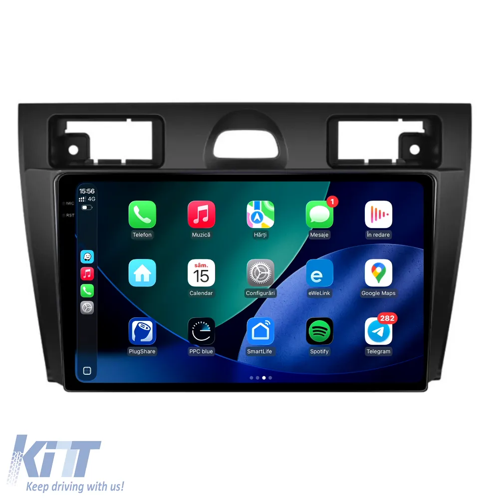 Dedicated Navigation suitable for Ford Fiesta (2004 - 2009), 2K, 8Gb RAM, 256Gb Storage, Android Auto, Carplay