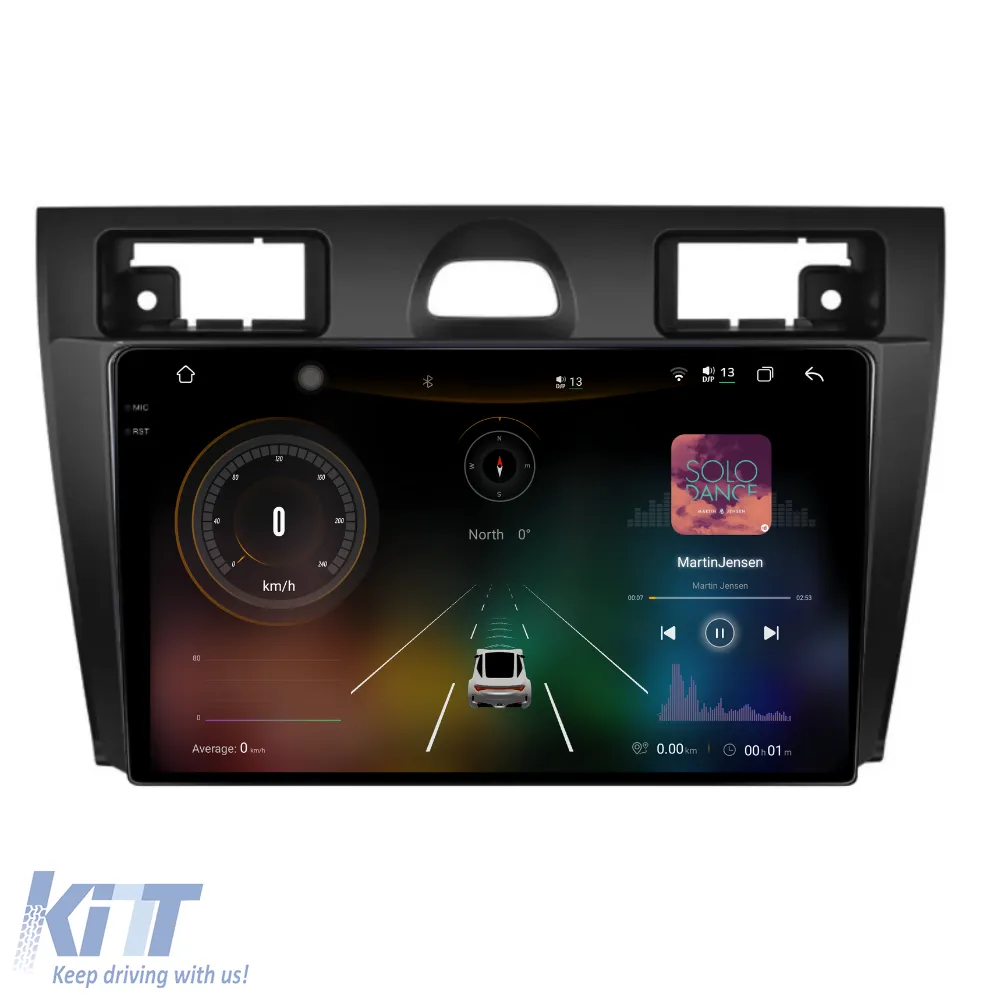 Dedicated Navigation suitable for Ford Fiesta (2004 - 2009), 2K, 12Gb RAM, 256Gb Storage, Android Auto, Carplay