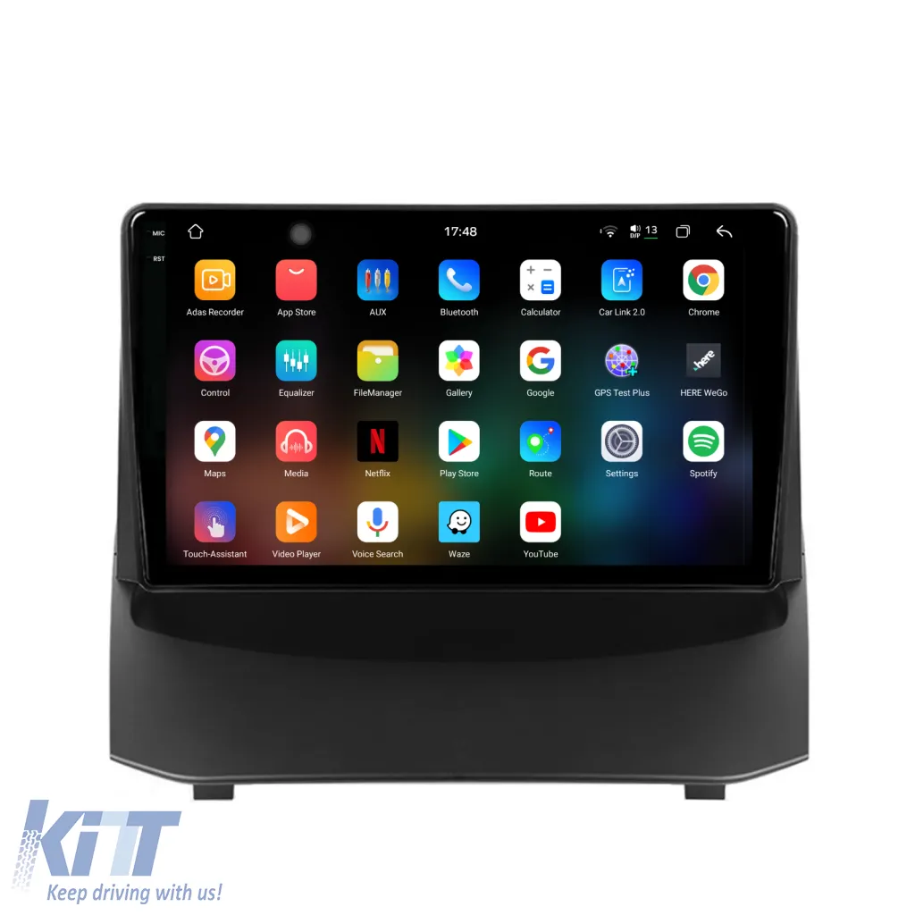 Dedicated Navigation suitable for Ford Fiesta (2009 - 2017), 2K, 12Gb RAM, 256Gb Storage, Android Auto, Carplay