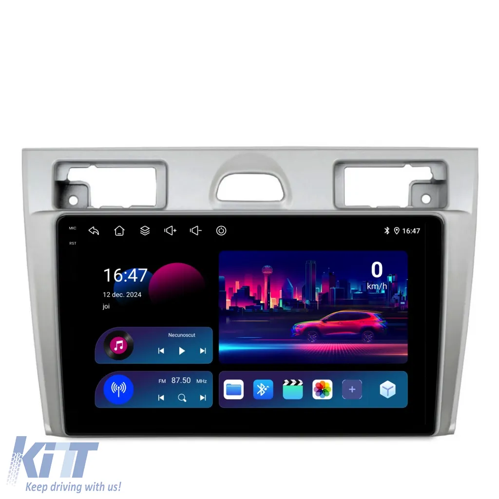 Dedicated Navigation suitable for Ford Fiesta (2004 - 2009), 9 Inch, 4Gb RAM, 64Gb Storage, Android Auto, Carplay