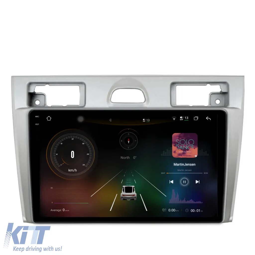 Dedicated Navigation suitable for Ford Fiesta (2004 - 2009), 2K, 12Gb RAM, 256Gb Storage, Android Auto, Carplay
