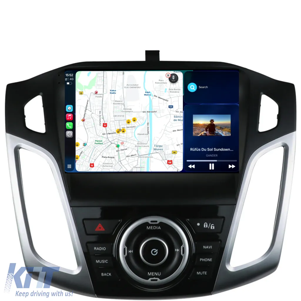 Dedicated Navigation suitable for Ford Focus 3 (2011-2018), 2K, 4Gb RAM, 64Gb Storage, Android Auto, Carplay