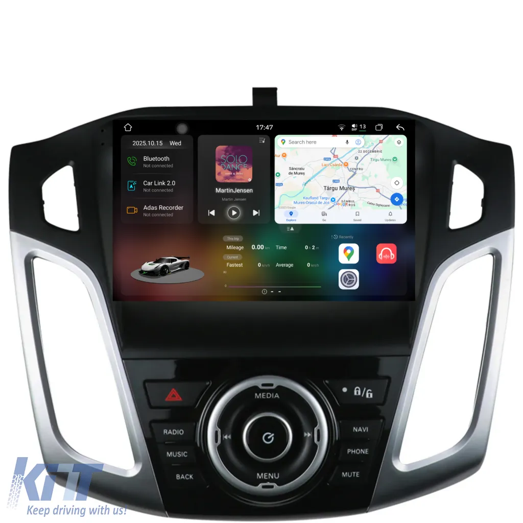Dedicated Navigation suitable for Ford Focus 3 (2011-2018), 2K, 12Gb RAM, 256Gb Storage, Android Auto, Carplay