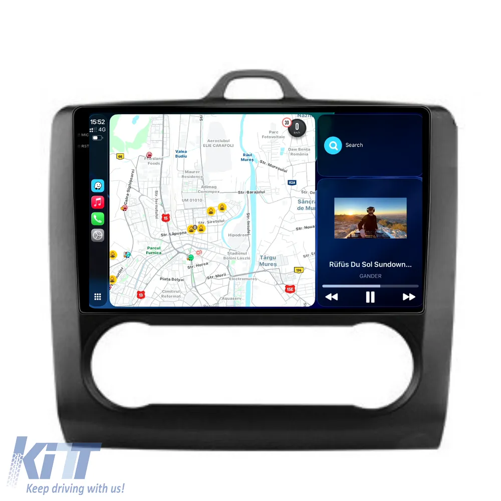 Dedicated Navigation suitable for Ford Focus (2004 - 2012), 2K, 4Gb RAM, 64Gb Storage, Android Auto, Carplay