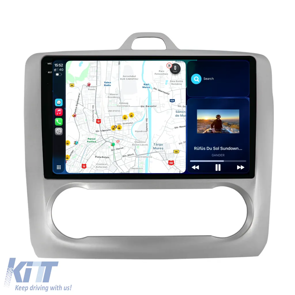 Dedicated Navigation suitable for Ford Focus (2004 - 2012), 2K, 4Gb RAM, 64Gb Storage, Android Auto, Carplay
