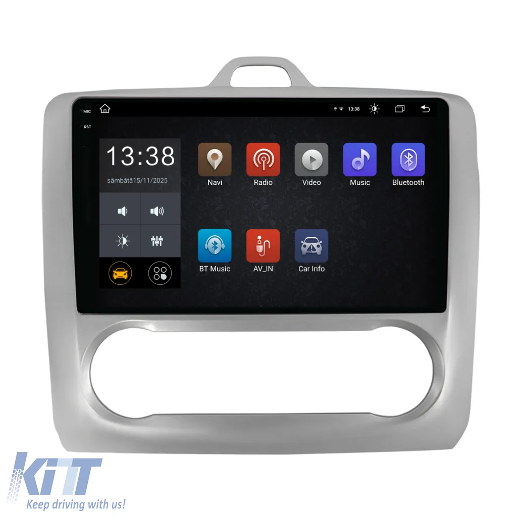 Dedicated Navigation suitable for Ford Focus (2004 - 2012), 2K, 8Gb RAM, 256Gb Storage, Android Auto, Carplay