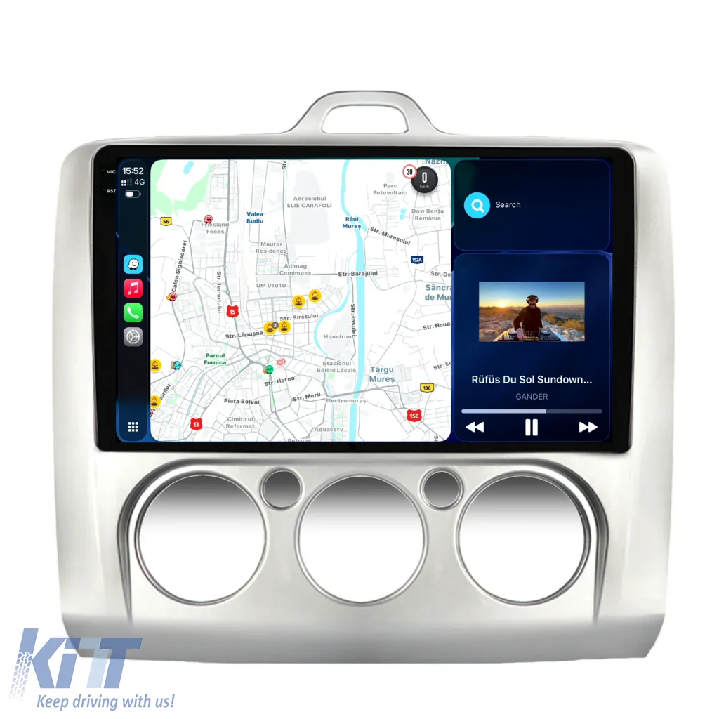 Dedicated Navigation suitable for Ford Focus (2004 - 2012), 2K, 4Gb RAM, 64Gb Storage, Android Auto, Carplay