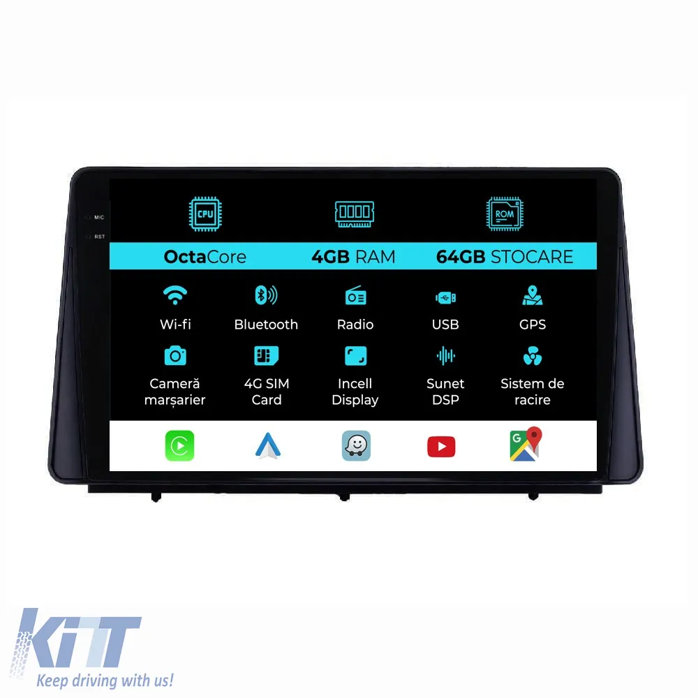 Dedicated Navigation suitable for Ford Focus (2018 - 2024), 9 Inch, 4Gb Ram, 64Gb Storage, Android Auto, Carplay