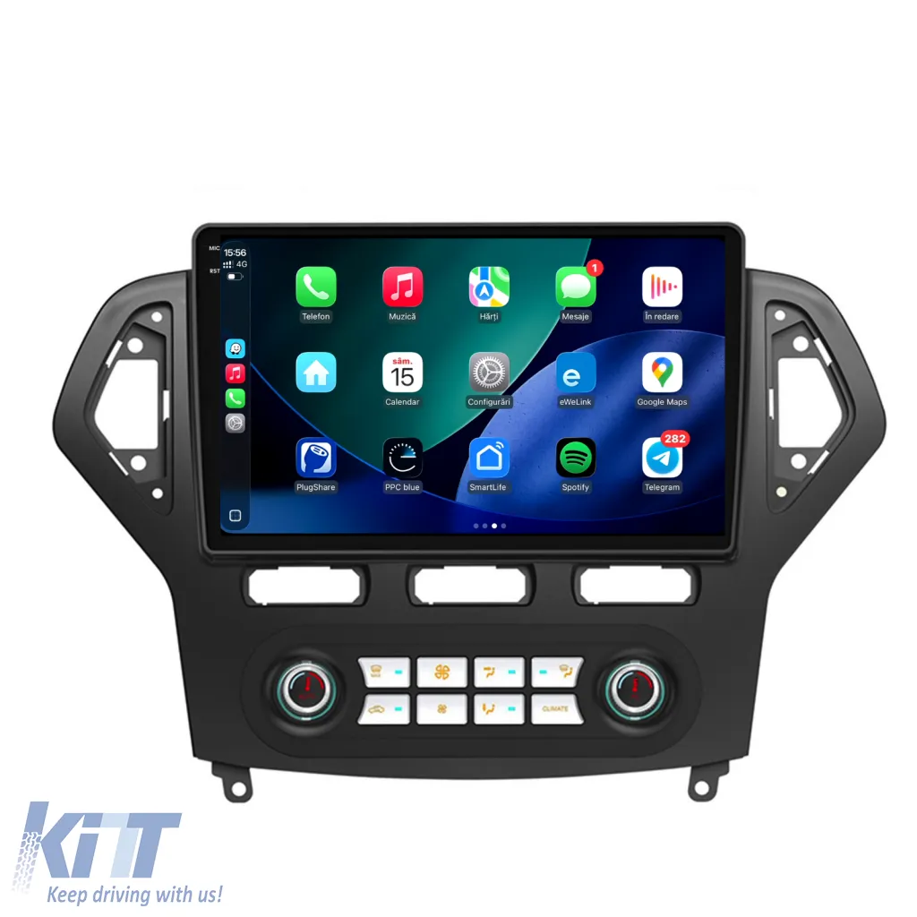 Dedicated Navigation suitable for Ford Mondeo (2007 - 2014), 2K, 8Gb RAM, 256Gb Storage, Android Auto, Carplay