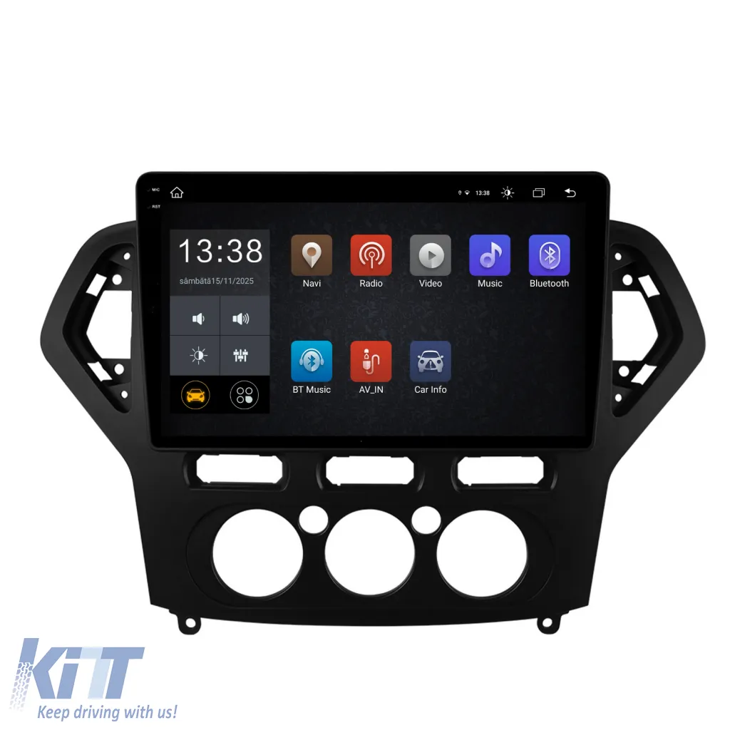 Dedicated Navigation suitable for Ford Mondeo (2007 - 2014), 2K, 8Gb RAM, 256Gb Storage, Android Auto, Carplay