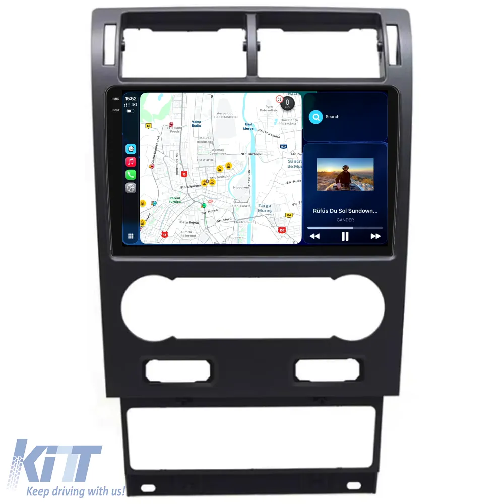 Dedicated Navigation suitable for Ford Mondeo (2000 - 2007), 2K, 12GB RAM, 256GB Storage, Android Auto, Carplay