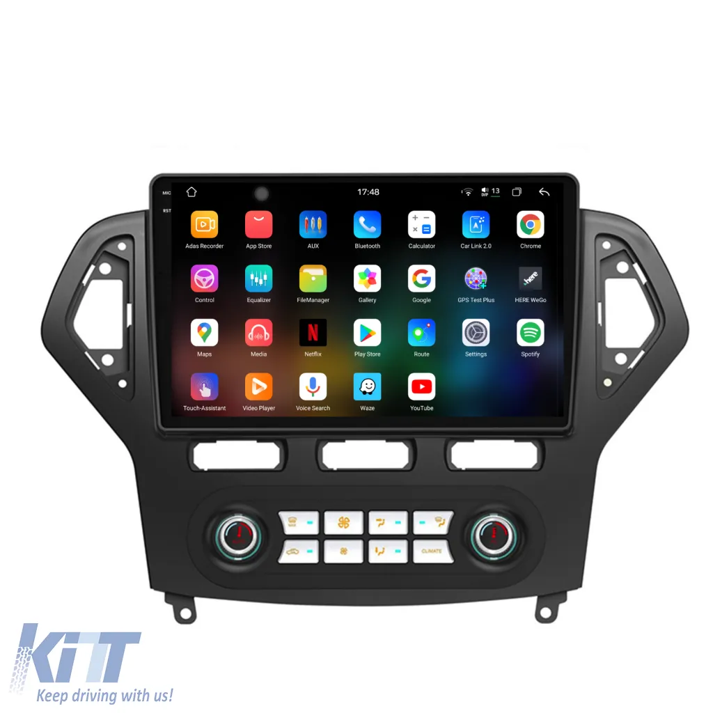 Dedicated Navigation suitable for Ford Mondeo (2007 - 2014), 2K, 12Gb RAM, 256Gb Storage, Android Auto, Carplay