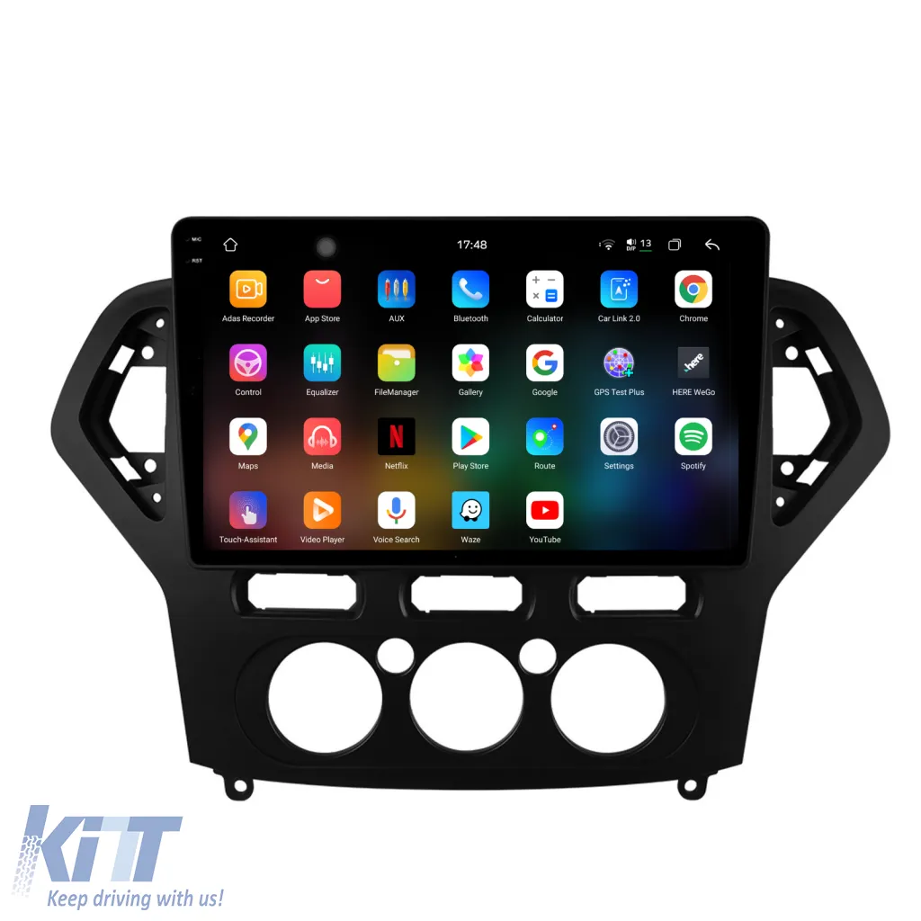 Dedicated Navigation suitable for Ford Mondeo (2007 - 2014), 2K, 12Gb RAM, 256Gb Storage, Android Auto, Carplay